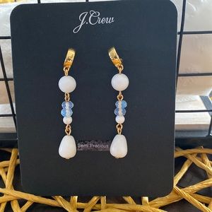 NWT!! J. Crew semi precious stone earrings.